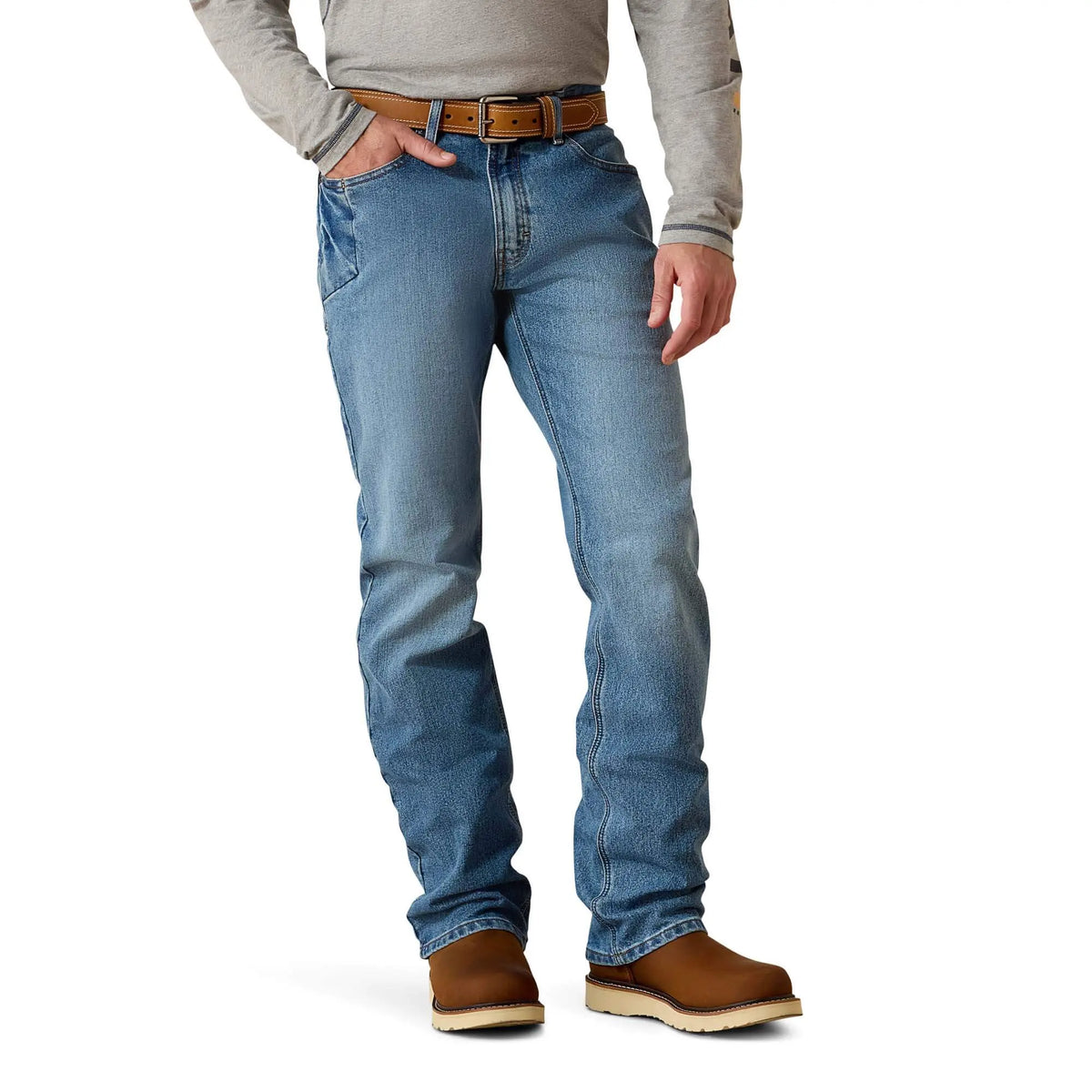 🔥 BESTSELLER | 6PCS $24.63 | Men's Relaxed Stretch Boot Cut Jeans