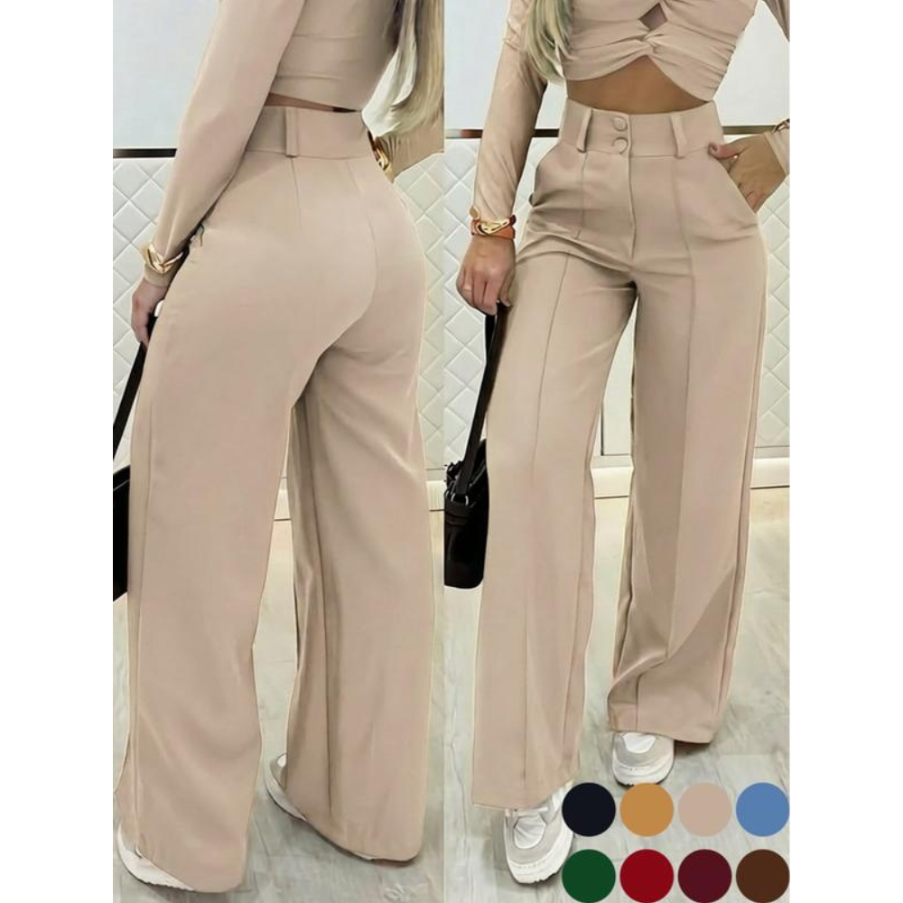 Women's Simple Wide-Leg Pants