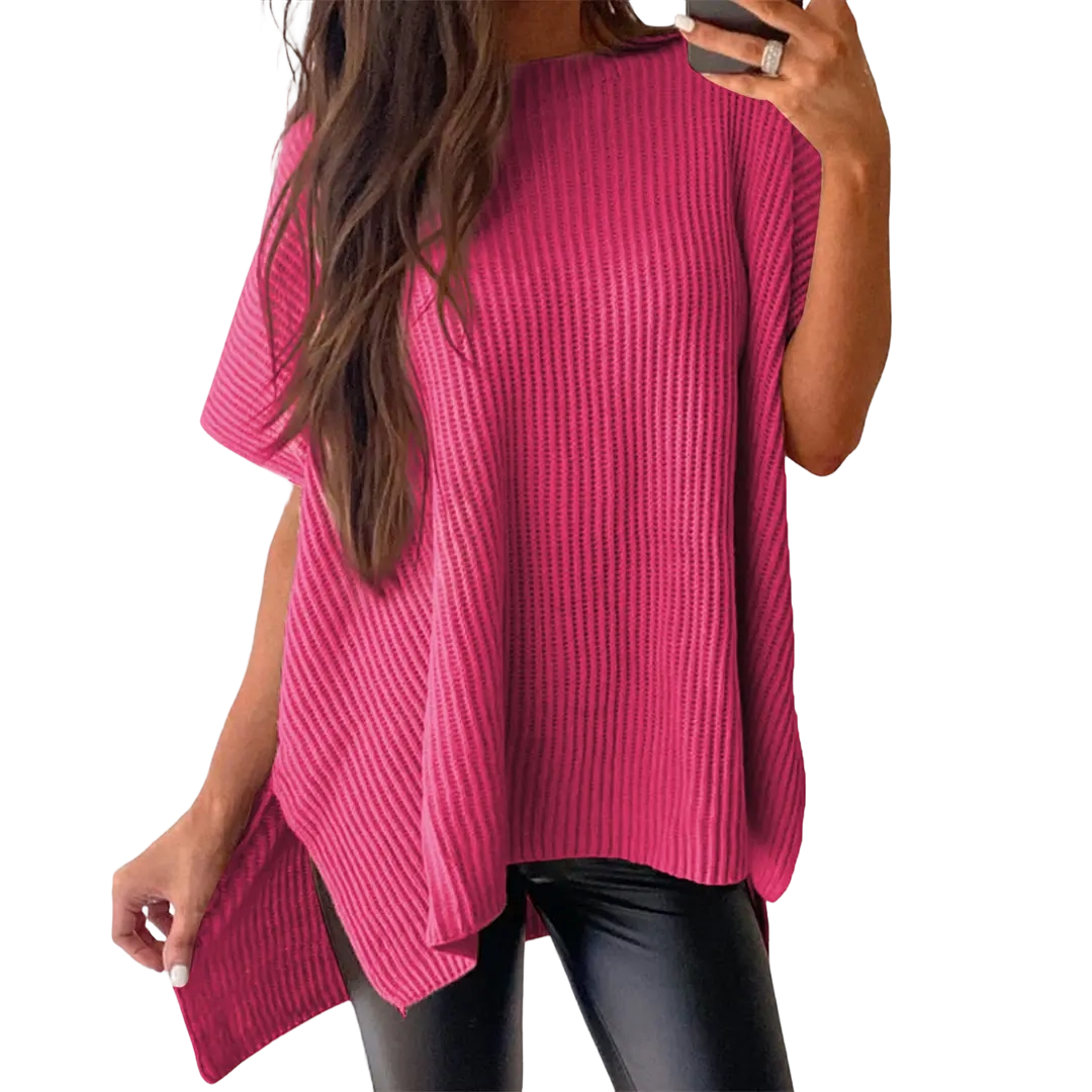 Women’s Oversized Cozy Ribbed Knit Top