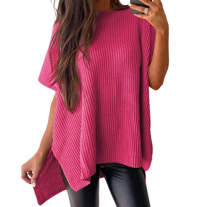 Women’s Oversized Cozy Ribbed Knit Top