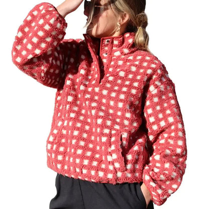 Women's Plaid Hoodie