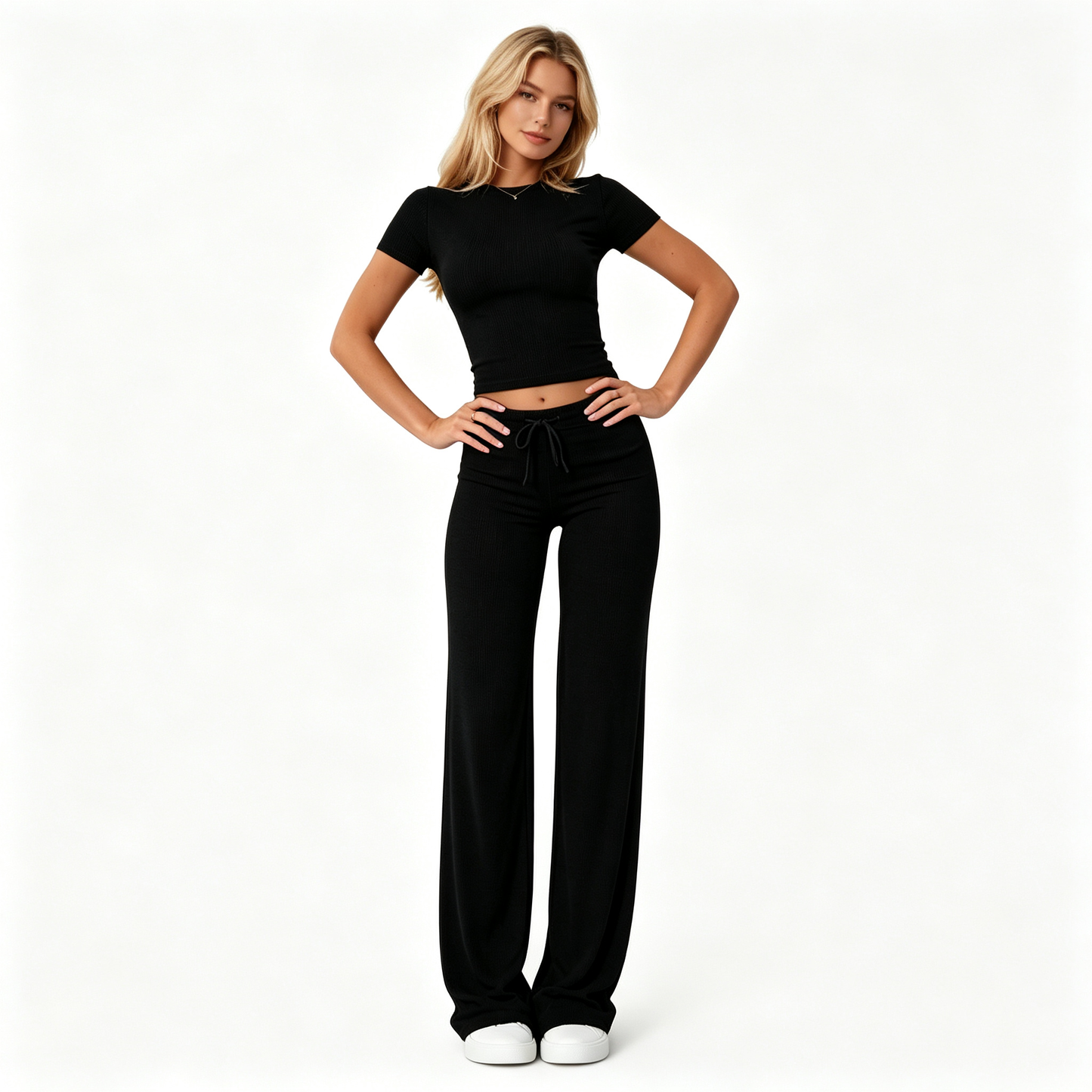 ⚡FINAL SALE--Women's Solid Modal Loungewear Two-Piece Pajama Set