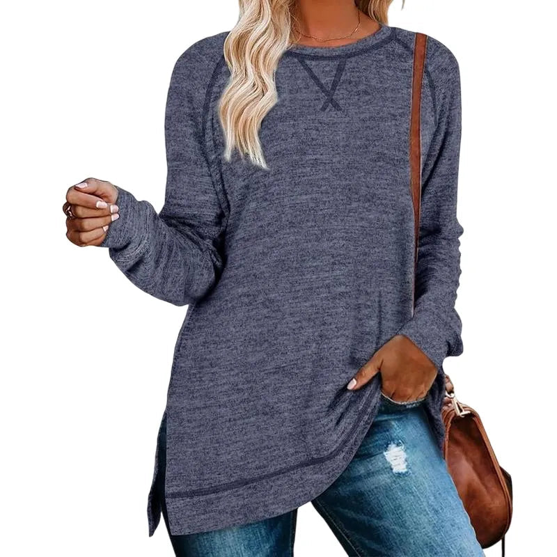 Women’s Long Sleeve Tunic Tops Bundle – 12 or 18 Colors Included