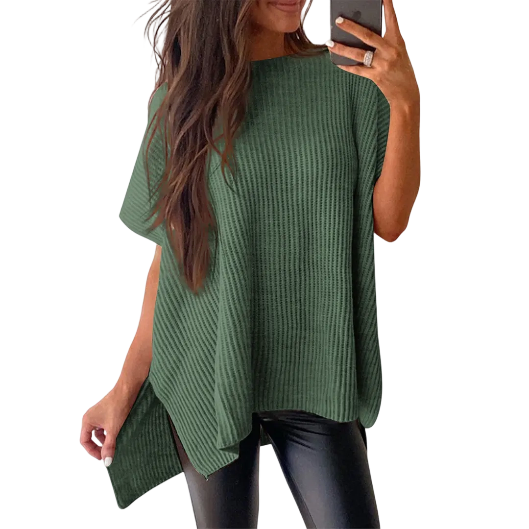 Women’s Oversized Cozy Ribbed Knit Top