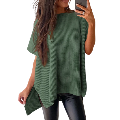 Women’s Oversized Cozy Ribbed Knit Top