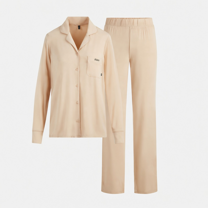 🔥SLEEP LONG SLEEVE BUTTON UP SET🔥