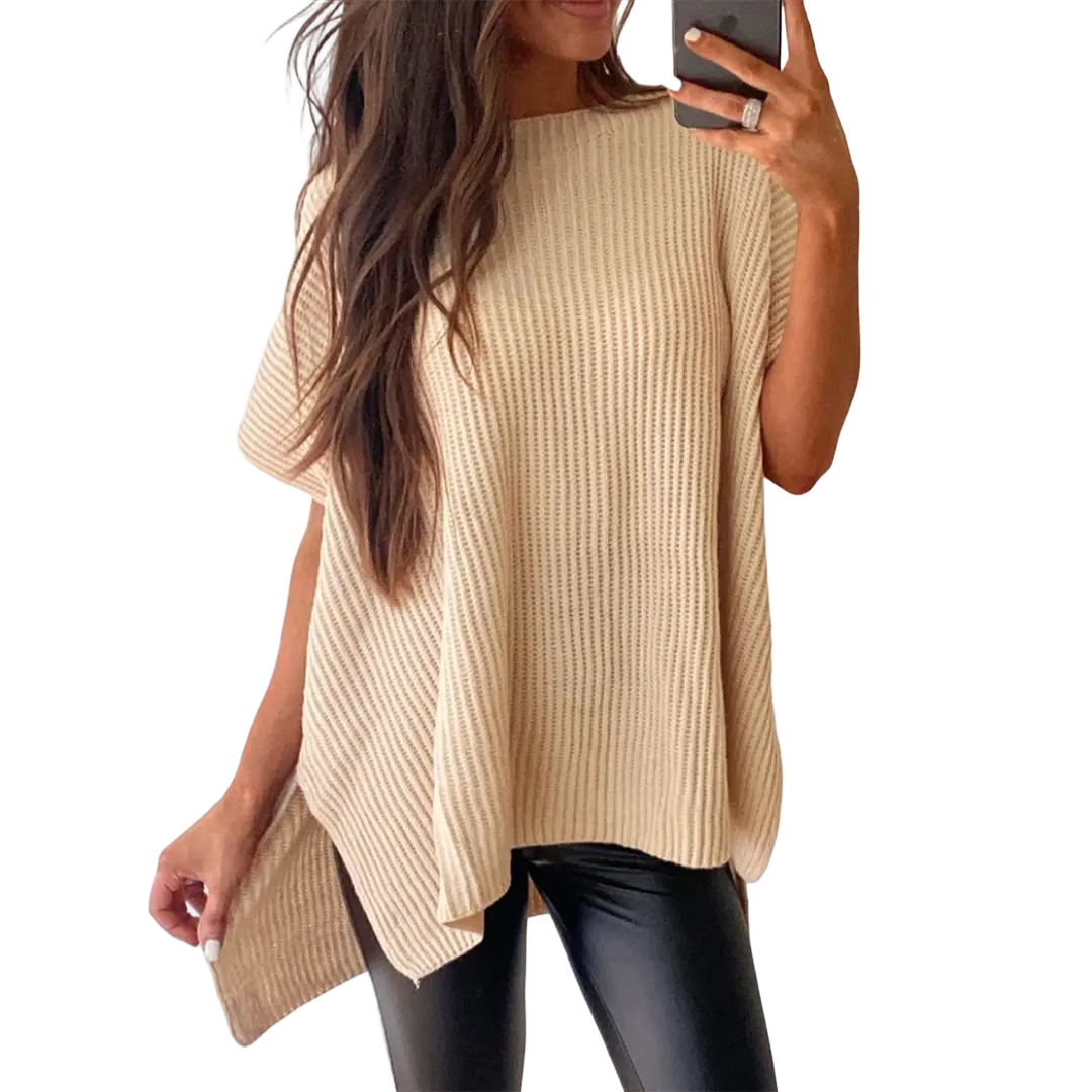 Women’s Oversized Cozy Ribbed Knit Top