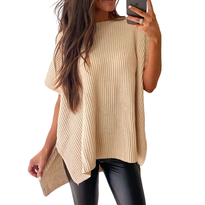 Women’s Oversized Cozy Ribbed Knit Top