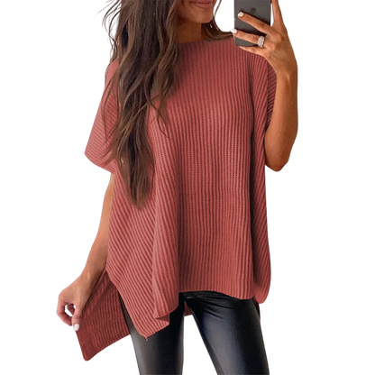 Women’s Oversized Cozy Ribbed Knit Top