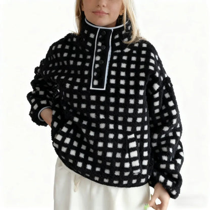 Women's Plaid Hoodie