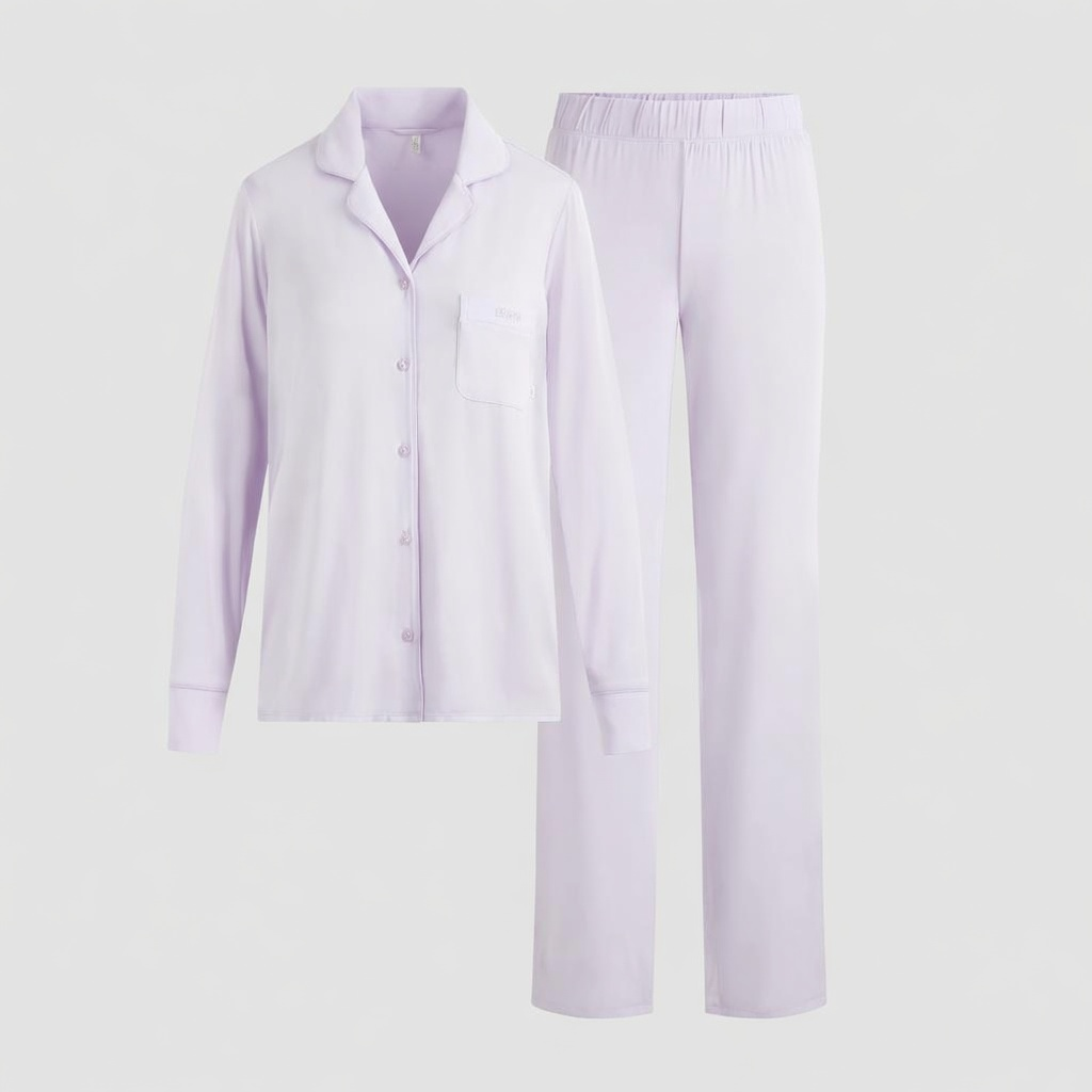 🔥SLEEP LONG SLEEVE BUTTON UP SET🔥