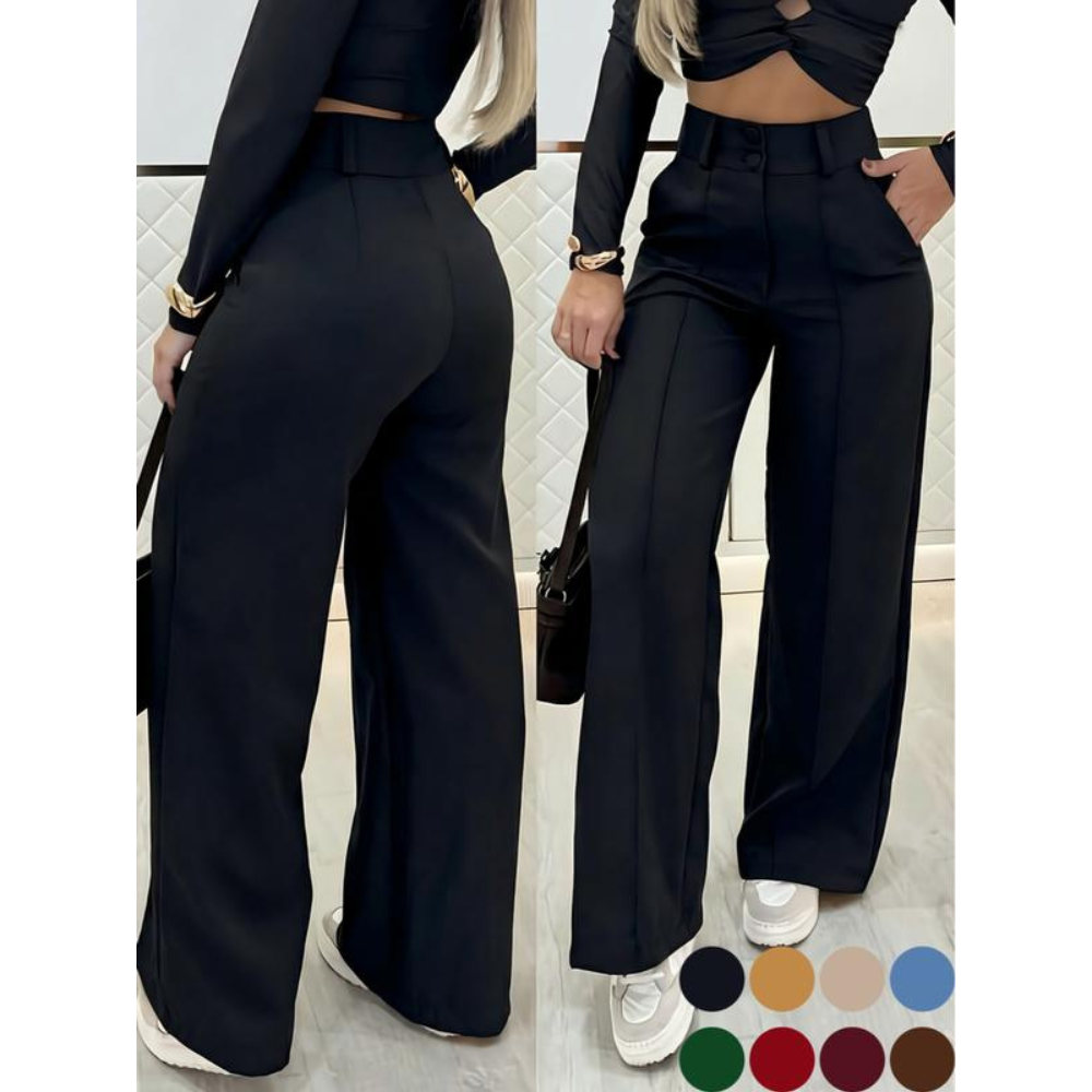 Women's Simple Wide-Leg Pants