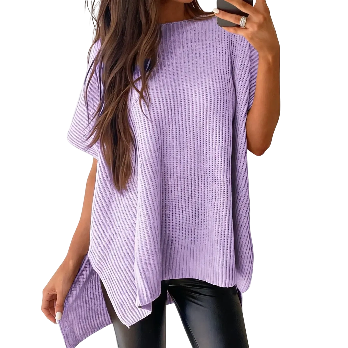 Women’s Oversized Cozy Ribbed Knit Top