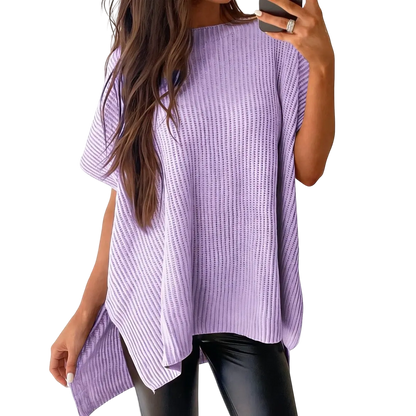 Women’s Oversized Cozy Ribbed Knit Top