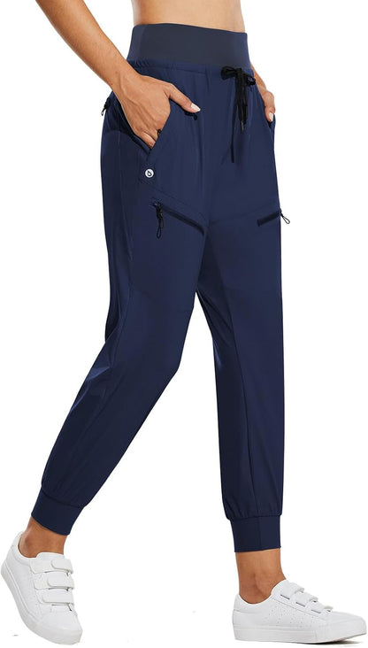 ⏰8-PACK ONLY $24.99-Women's UPF50+ Quick-Dry Joggers: High Waist Hiking Pants w/5 Zips