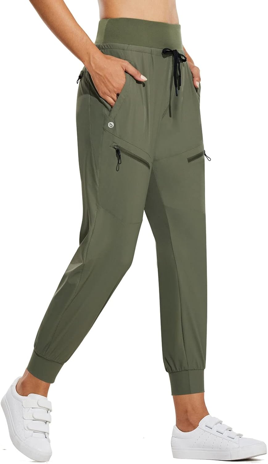 ⏰8-PACK ONLY $24.99-Women's UPF50+ Quick-Dry Joggers: High Waist Hiking Pants w/5 Zips