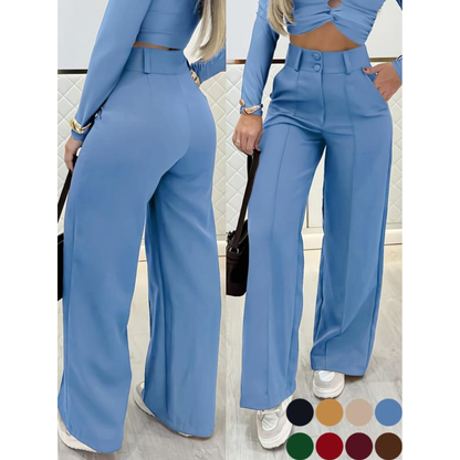 Women's Simple Wide-Leg Pants