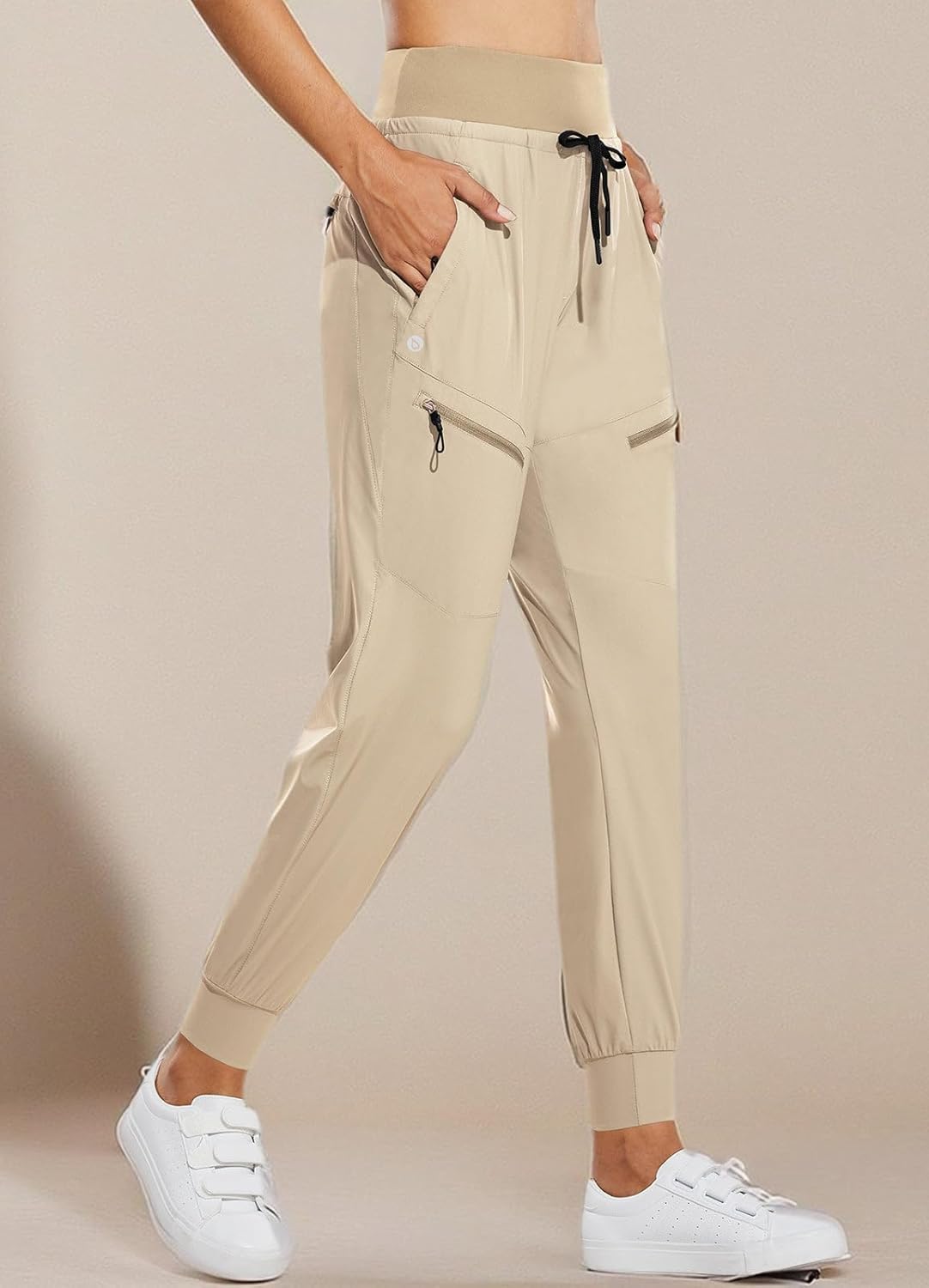 ⏰8-PACK ONLY $24.99-Women's UPF50+ Quick-Dry Joggers: High Waist Hiking Pants w/5 Zips