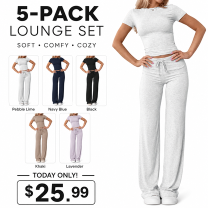 ⚡FINAL SALE--Women's Solid Modal Loungewear Two-Piece Pajama Set