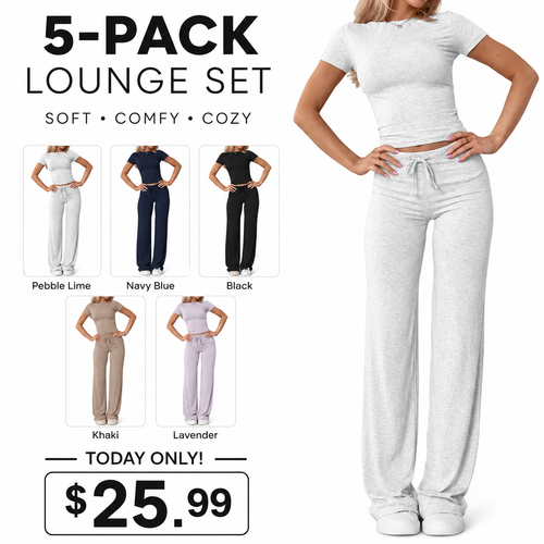⚡FINAL SALE--Women's Solid Modal Loungewear Two-Piece Pajama Set