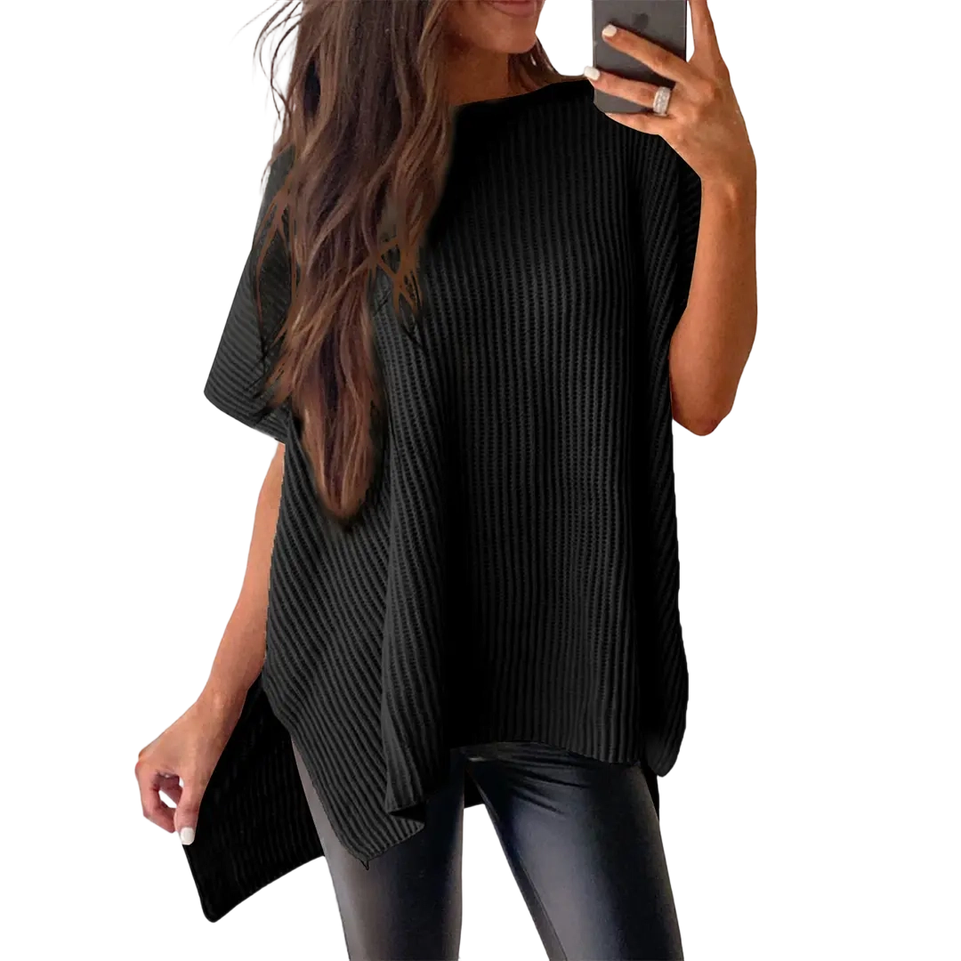 Women’s Oversized Cozy Ribbed Knit Top
