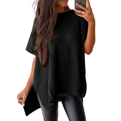Women’s Oversized Cozy Ribbed Knit Top