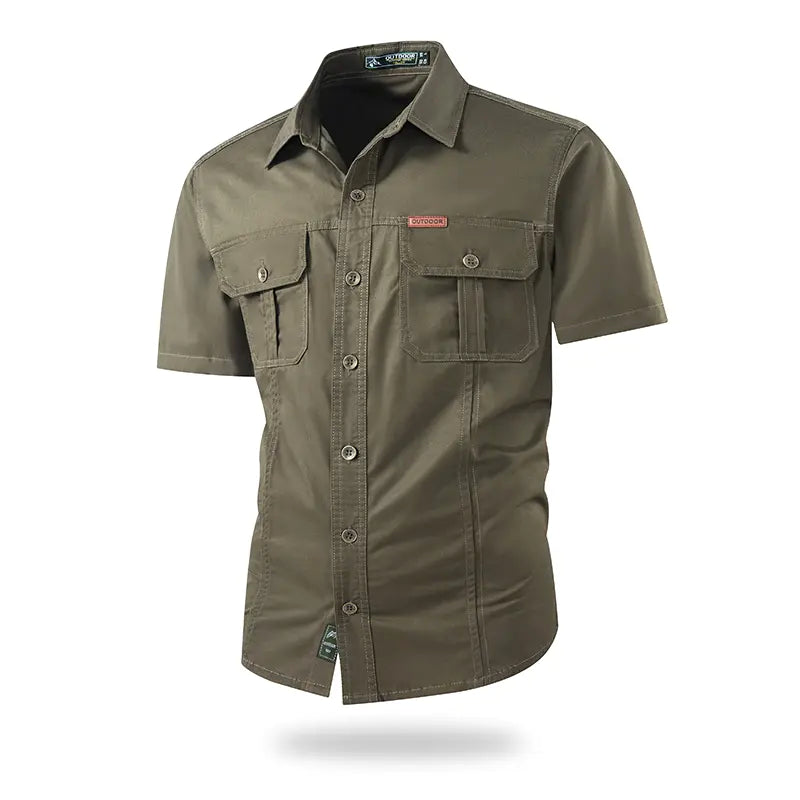 Men casual short-sleeve work shirt