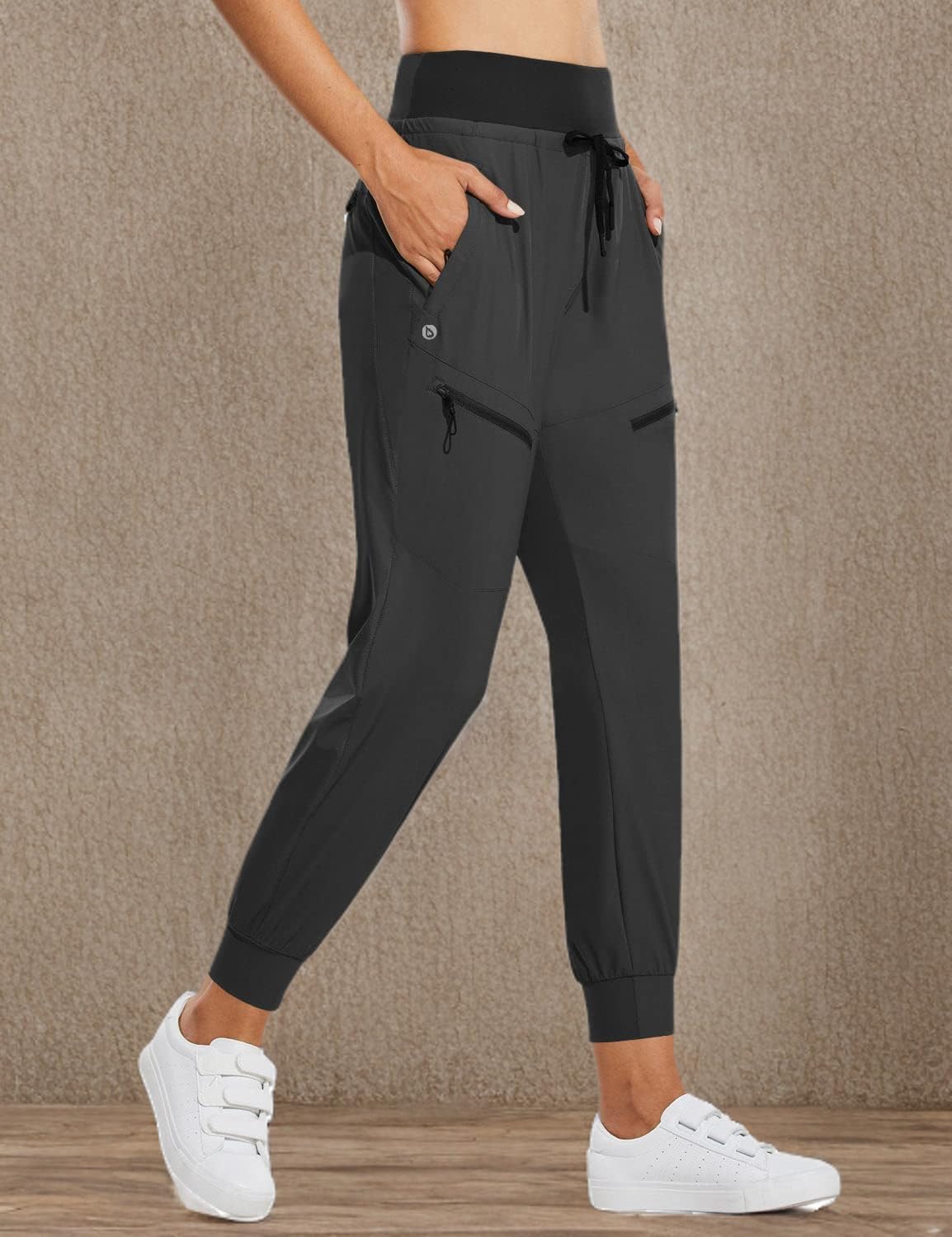 ⏰8-PACK ONLY $24.99-Women's UPF50+ Quick-Dry Joggers: High Waist Hiking Pants w/5 Zips