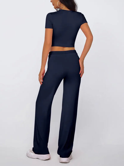 ⚡FINAL SALE--Women's Solid Modal Loungewear Two-Piece Pajama Set