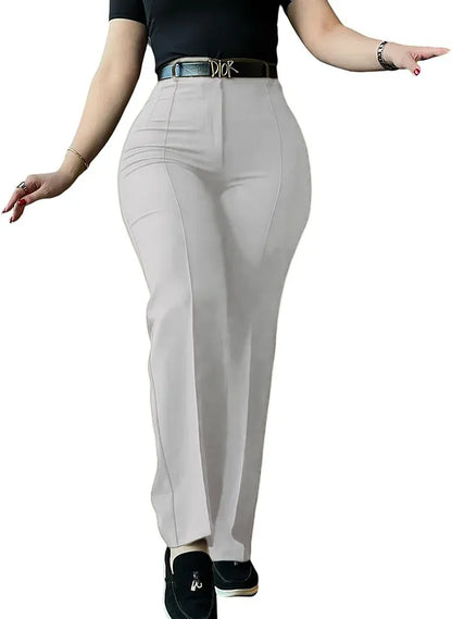 Work Pants for Women High Waist Straight Leg Work Pants Business Casual Trousers