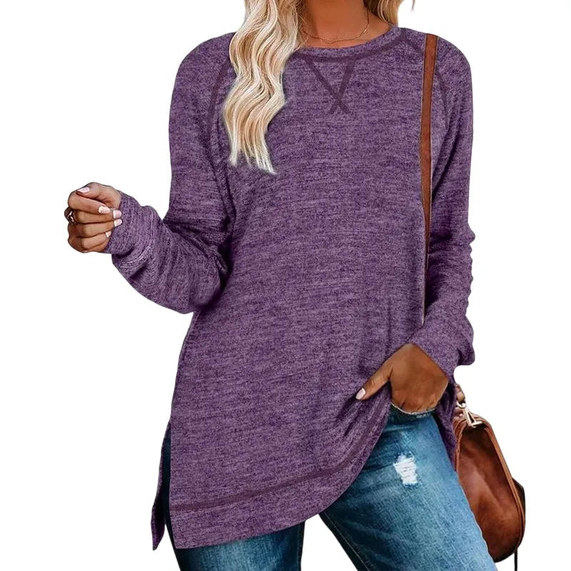 Women’s Long Sleeve Tunic Tops Bundle – 12 or 18 Colors Included