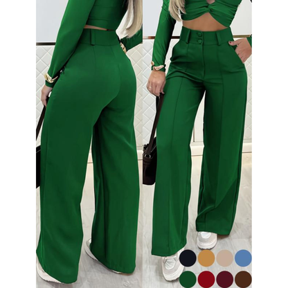 Women's Simple Wide-Leg Pants