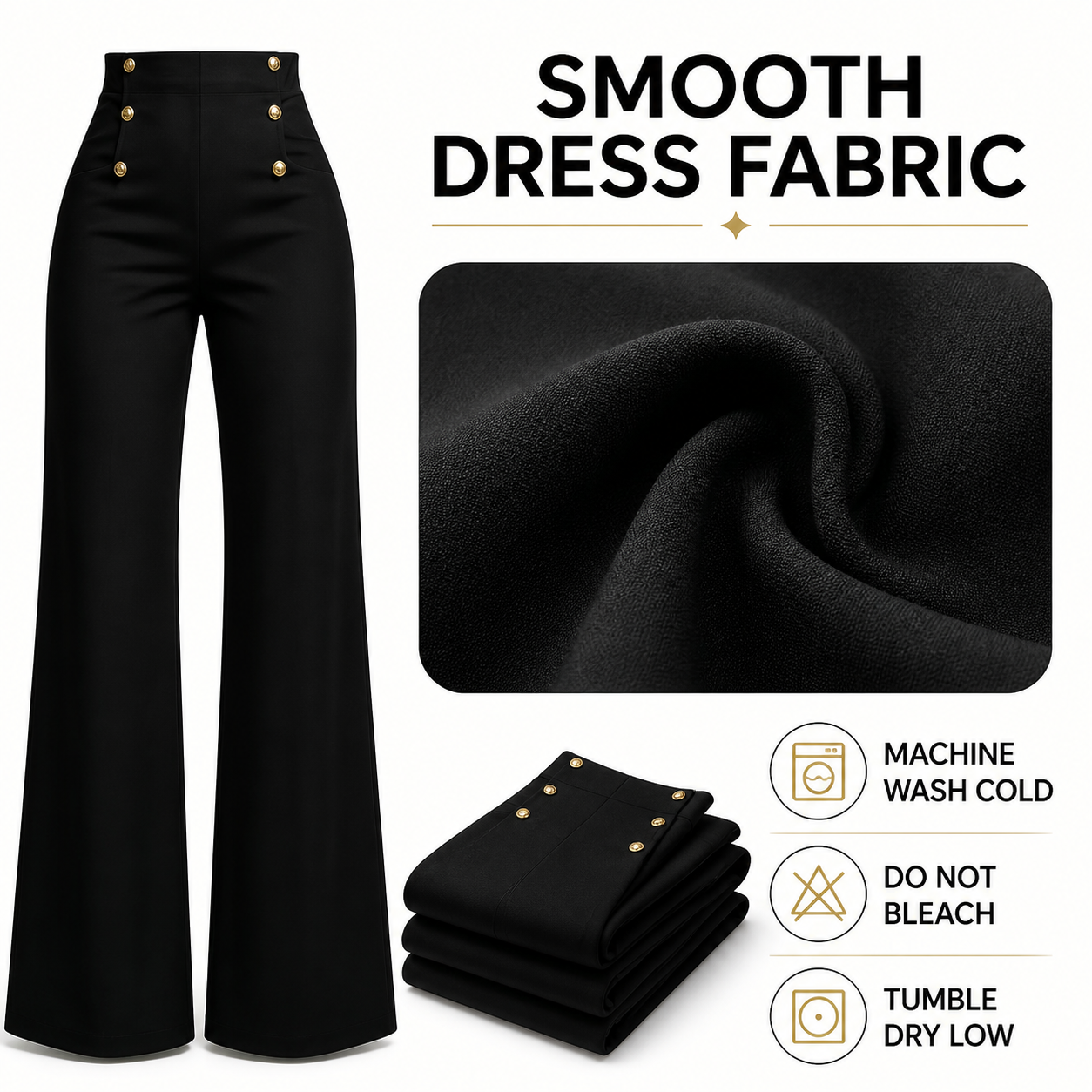 ⚡FINAL SALE⚡- Women’s fashion casual  high-waisted loose wide-leg pants