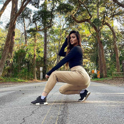 ⏰8-PACK ONLY $24.99-Women's UPF50+ Quick-Dry Joggers: High Waist Hiking Pants w/5 Zips
