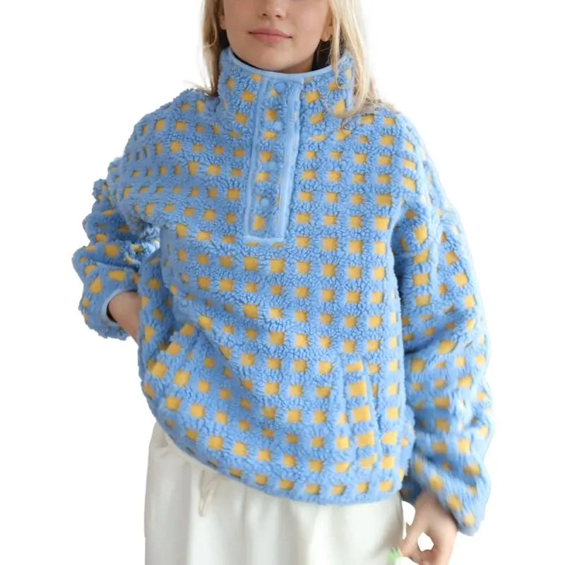 Women's Plaid Hoodie