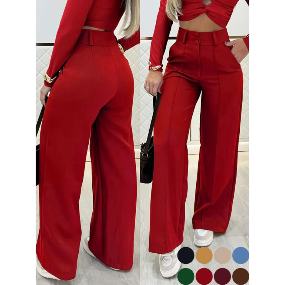 Women's Simple Wide-Leg Pants