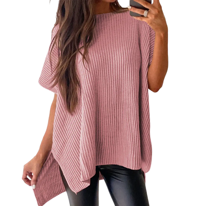 Women’s Oversized Cozy Ribbed Knit Top