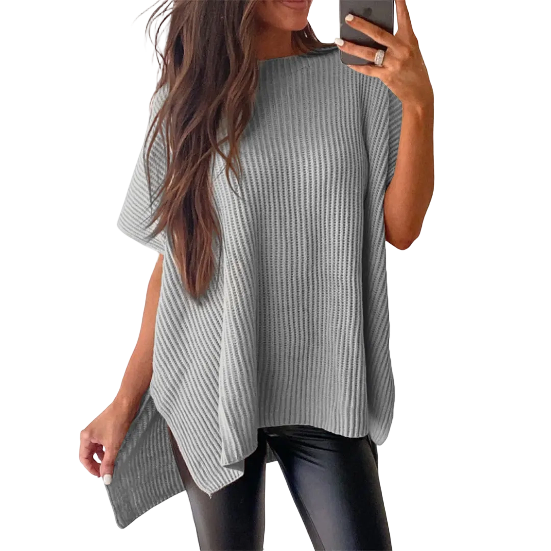 Women’s Oversized Cozy Ribbed Knit Top