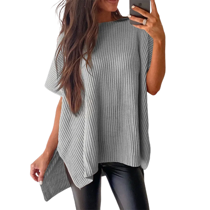 Women’s Oversized Cozy Ribbed Knit Top