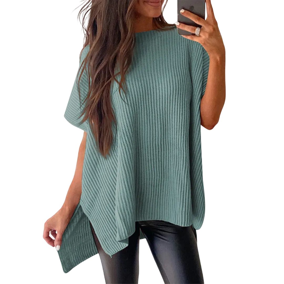 Women’s Oversized Cozy Ribbed Knit Top