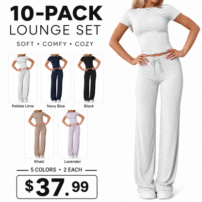 ⚡FINAL SALE--Women's Solid Modal Loungewear Two-Piece Pajama Set