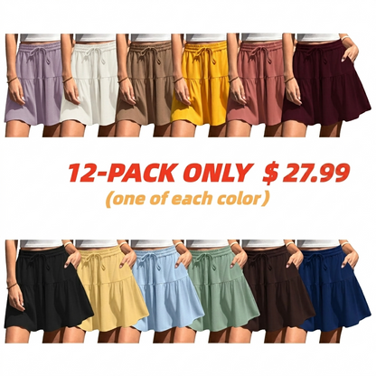 Womens Linen Blend Wide Leg Flowy Culotte Shorts Drawstring Loose Fit Summer Casual Lightweight Comfy Vacation Wear