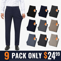 9-PACK ONLY $24.99-(Black / Dark Navy / Charcoal / Navy / Gray / Khaki / Slate Blue / Dark Gray / Stone)