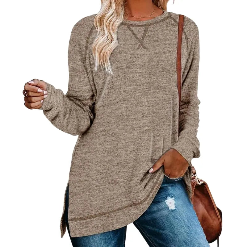 Women’s Long Sleeve Tunic Tops Bundle – 12 or 18 Colors Included