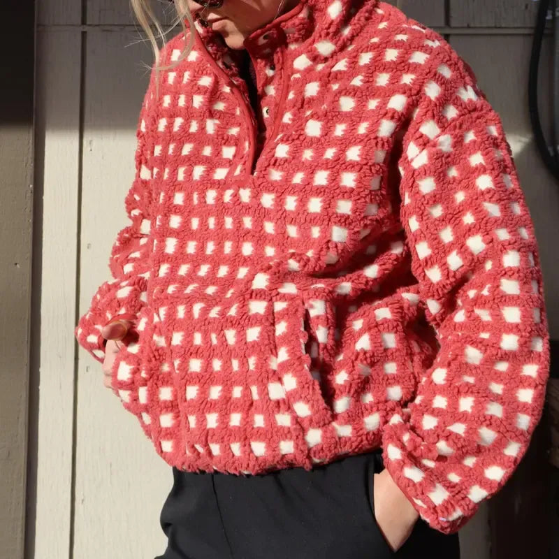 Women's Plaid Hoodie