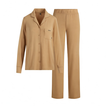 🔥SLEEP LONG SLEEVE BUTTON UP SET🔥