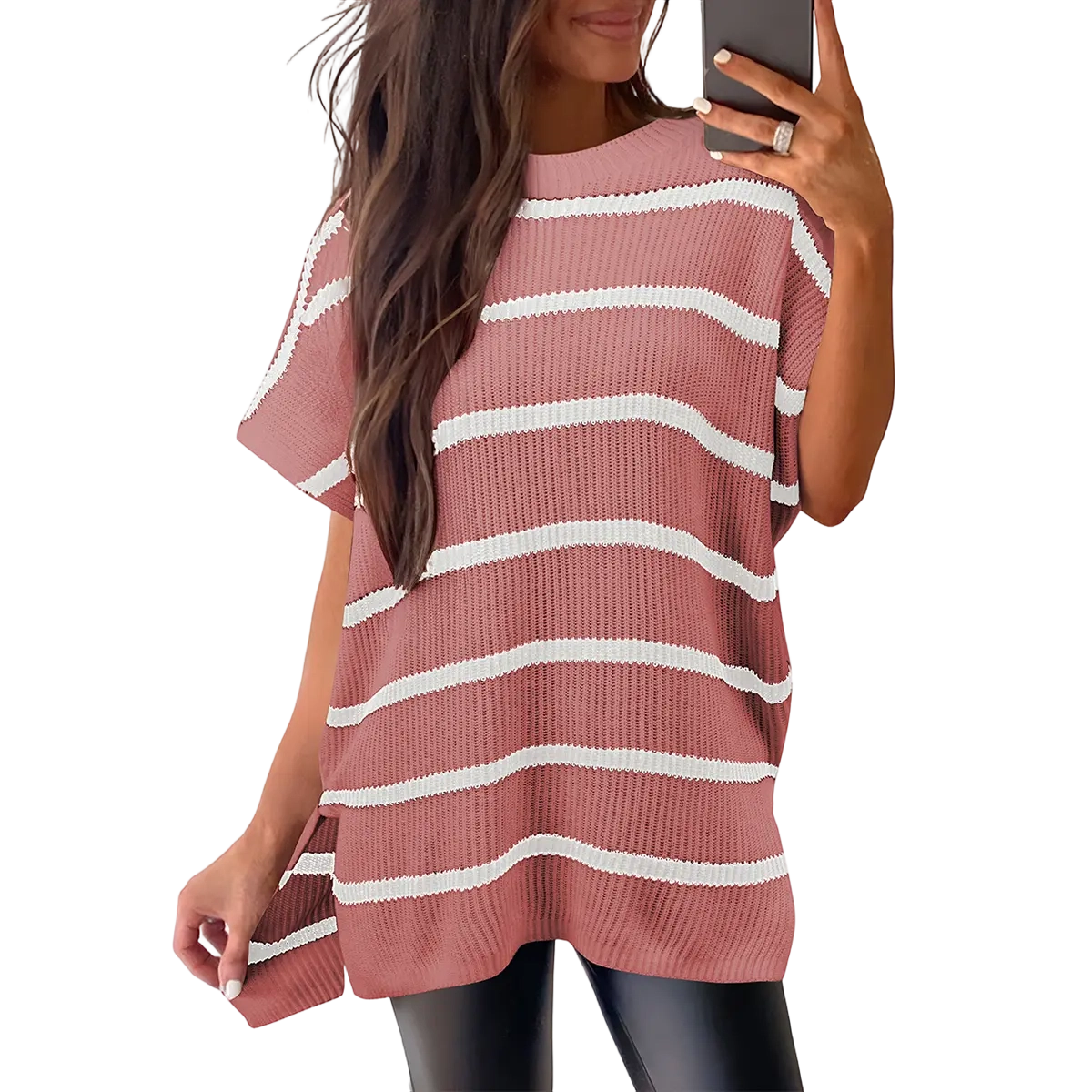 Women’s Oversized Cozy Ribbed Knit Top