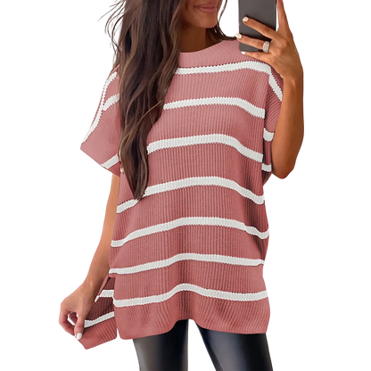 Women’s Oversized Cozy Ribbed Knit Top