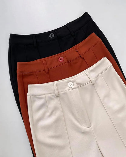 Work Pants for Women High Waist Straight Leg Work Pants Business Casual Trousers