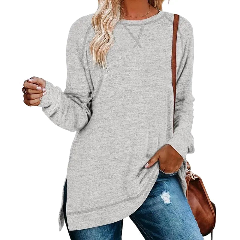 Women’s Long Sleeve Tunic Tops Bundle – 12 or 18 Colors Included